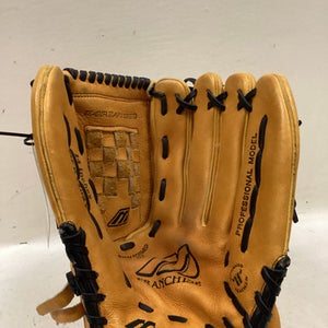 Used Mizuno MFR1402T BB/SB Glove RH Throw Gold 14" 11725-S000494981