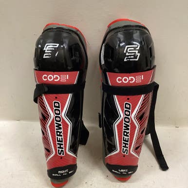 Used Sher-wood CODE 3 Senior Shin Guards Black 14" 11725-S000494943