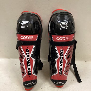 Used Sher-wood CODE 3 Senior Shin Guards Black 14" 11725-S000494943