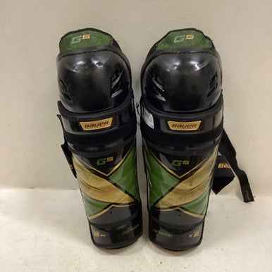 Used Bauer SUPREME G5 Senior Shin Guards Green 15" 11725-S000494940