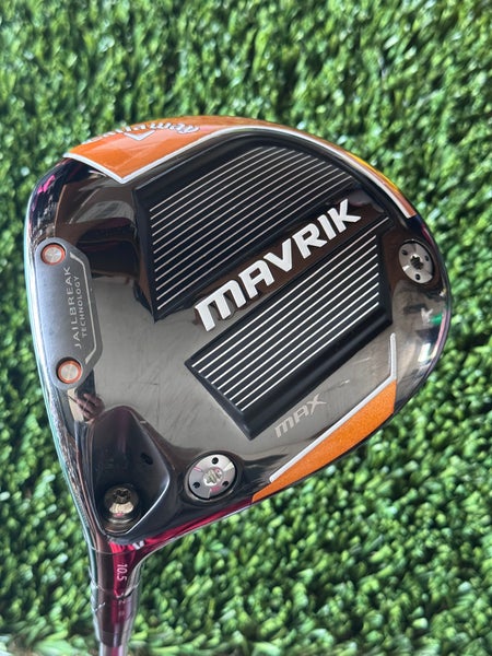 Left Handed Callaway Mavrik Max Driver 10.5° Hzrdus 5.0 T800 Senior Flex 45.5”