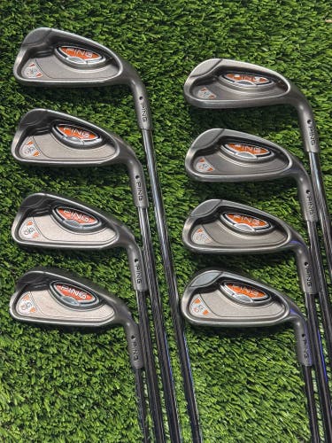 RH Ping G10 Black Dot iron Set 4-PW,SW AWT Regular Flex Steel Shaft