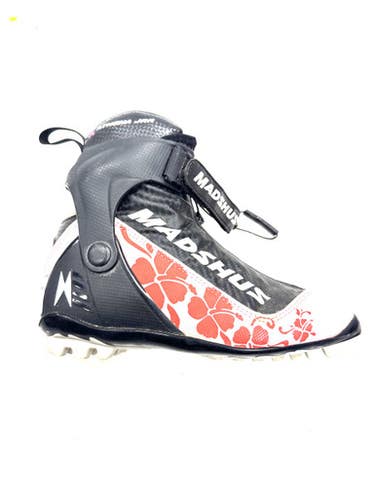 Used Madshus Womens NNN XC Ski Boots Black W 06 / JR 04-04.5 11860-S000301652