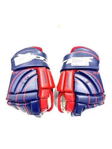Used TPS Hockey R4 Junior Gloves Navy Blue 12" 11860-C000301625