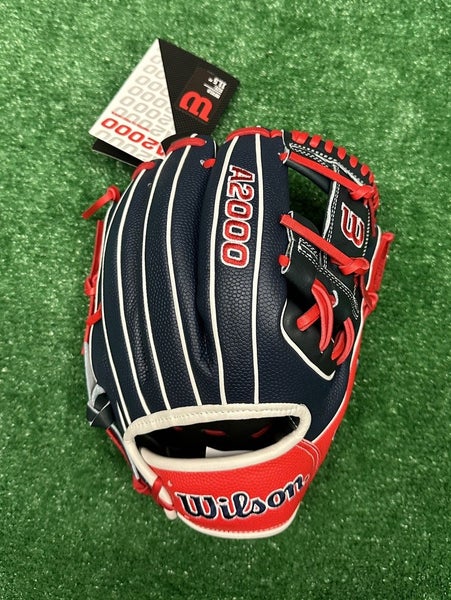 Wilson A2000 11.5" July GOTM 1786 Infield Baseball Glove - Red White Navy Blue