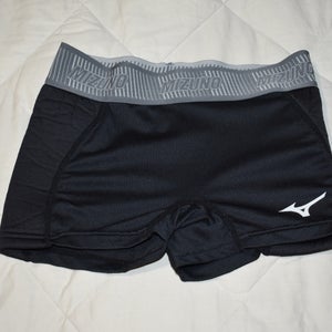 Mizuno Performance Compression Softball Sliding Shorts, Black, Youth Large