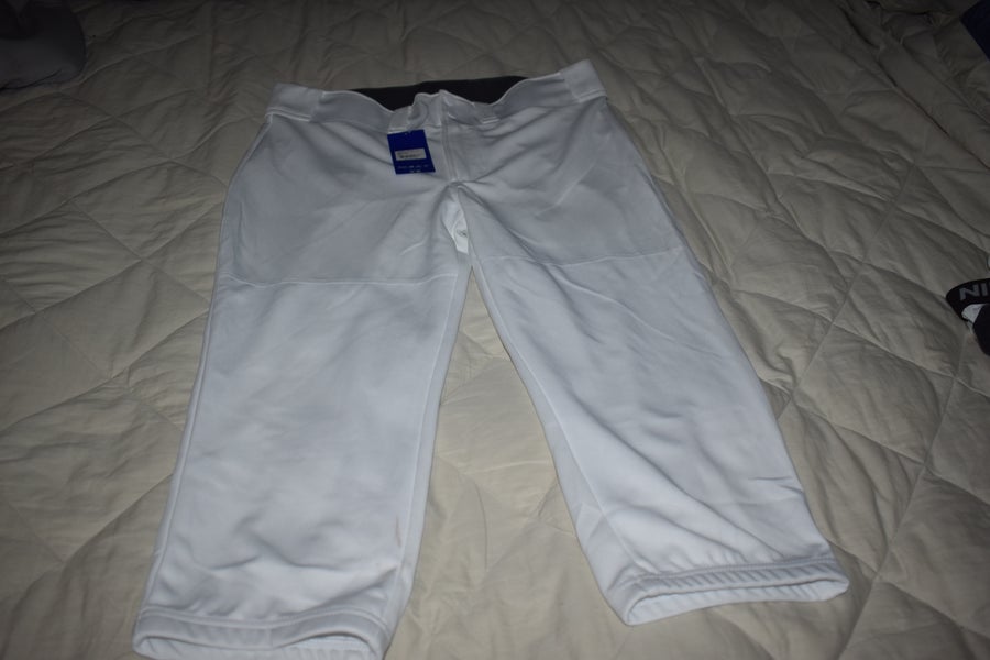 NEW - Mizuno Prospect Performance Softball Game Pants, White, XXL