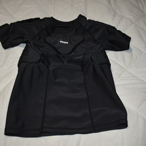 Tuoy Compression 6 Pad Protective Shirt, Black, Youth Medium