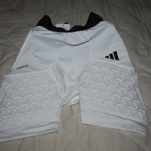 NEW - Adidas Aeroready 5 Pad Protective Compression Shorts, White, Adult 3XL