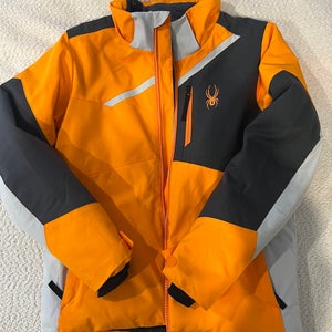 Orange Boys Size 14 Spyder Jacket (Used)