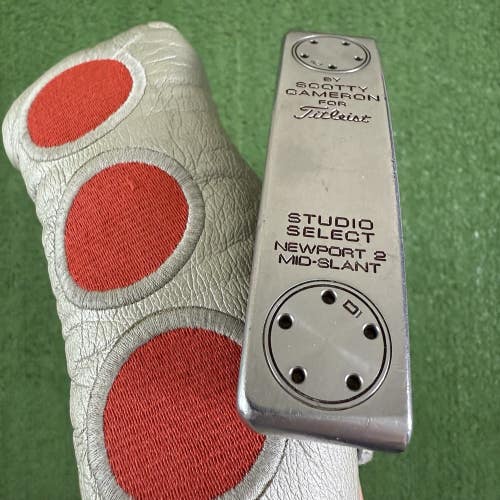 Scotty Cameron Studio Select Newport 2 Mid Slant Putter 35 With Headcover