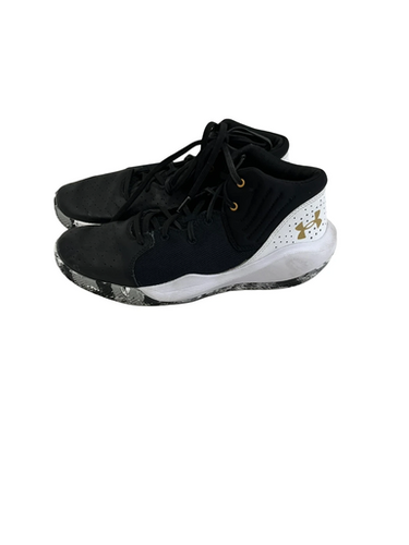 Used Under Armour JET 21 Basketball Shoes M Black And White Senior 9.5 11692-S000142860