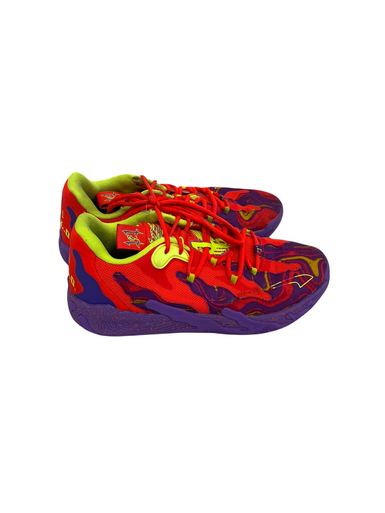 Used Puma LO LAVA Basketball Shoes M Purple And Red Senior 9 11692-S000144385