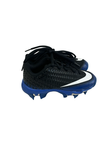 Used Nike VAPOR BB/SB Cleats Black And Royal Blue Youth 10.0 11692-S000144444