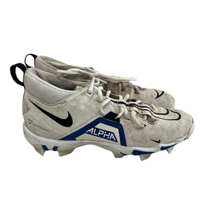Used Nike ALPHA MENACE SHARK Adult FB Cleats White Senior 8 11692-S000144449