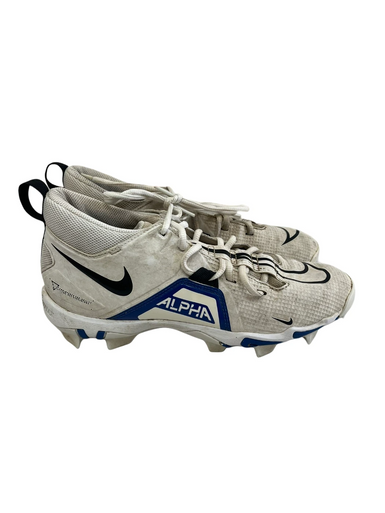 Used Nike ALPHA MENACE SHARK Adult FB Cleats White Senior 8 11692-S000144449
