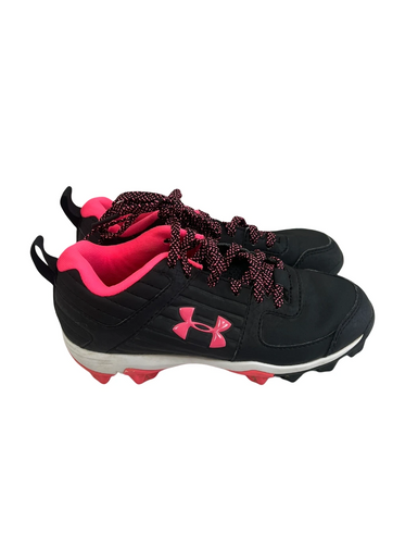 Used Under Armour LEADOFF BB/SB Cleats Black And Pink Junior 01 11692-S000144453