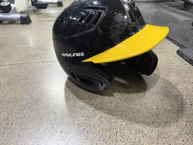 Used Rawlings 6 7/8 -- 7 5/8 Batting Helmet No Mask Black MD 11605-S000210551