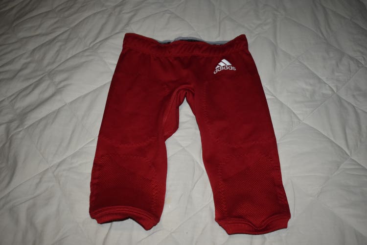 NEW - Adidas Prime Knit Football Pants, Red, Youth Medium