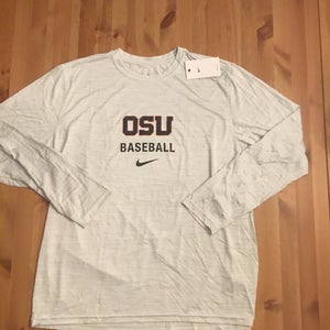 NWT men's XL nike OSU baseball legend Dri-Fit long sleeve t-Shirt/tee
