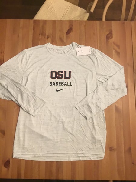 NWT men's XL nike OSU baseball legend Dri-Fit long sleeve t-Shirt/tee