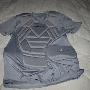 Easton Skinz Torso-Tection Protective Compression Shirt, Gray, Youth XL