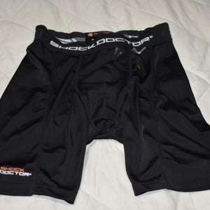 Shock Doctor 221 Compression Jock Shorts w/Cup Pocket, Black, Men's XL