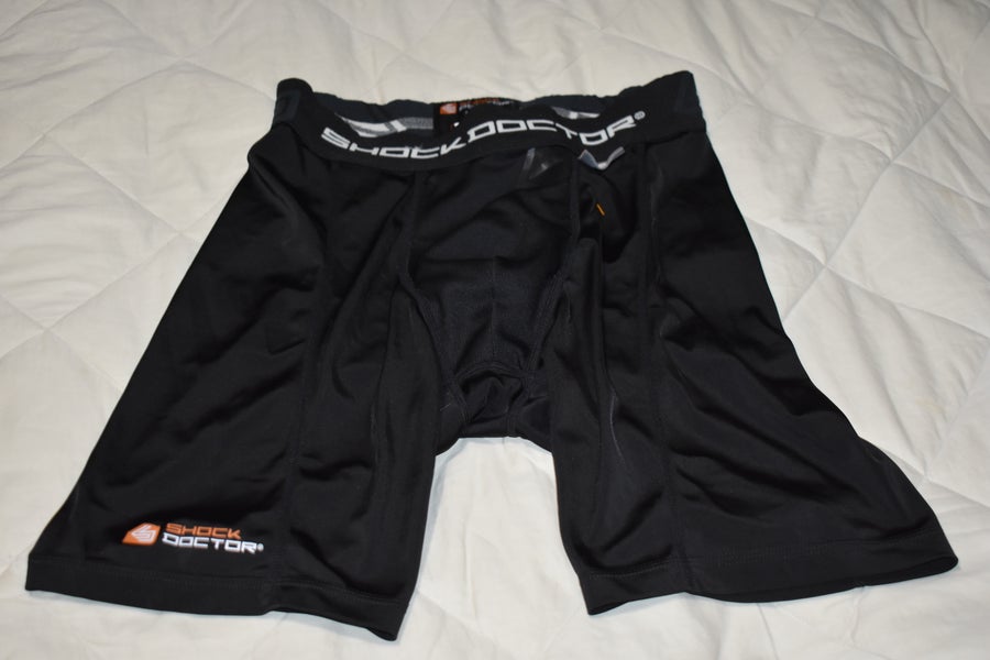 Shock Doctor 221 Compression Base Layer w/Cup Pocket, Black, Men's XL