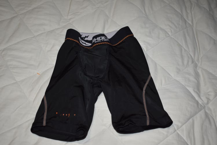 Shock Doctor Compression Base Layer w/Cup Pocket, Black, Boy's Small