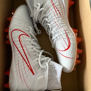 White Unisex Size M 8.0 (W 9.0) Nike Alpha Huarache 7 Elite High Top (New)