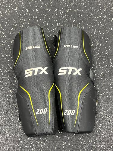 Used STX STALLION 200 Lacrosse Gloves Mens Black MD 11849-S000034101
