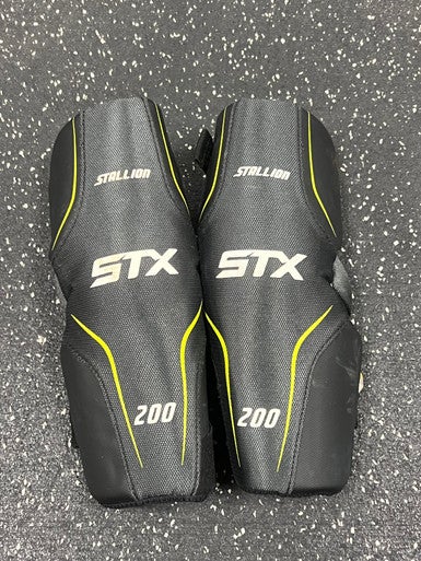 Used STX STALLION 200 Lacrosse Gloves Mens Black MD 11849-S000034101