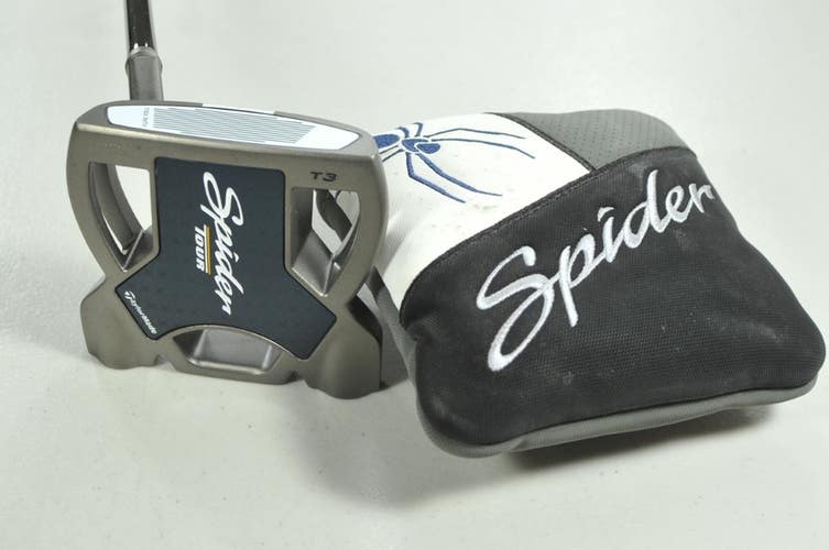 LEFT HANDED TaylorMade Spider Tour T3 Small Slant 2024 35" Putter Steel # 206935