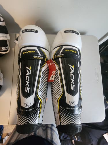 Senior CCM Super Tacks 15" Shin Pads