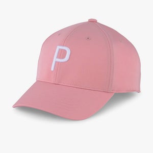 NEW Puma Structured P Cap Flamingo Pink/White Glow Adjustable Golf Hat/Cap