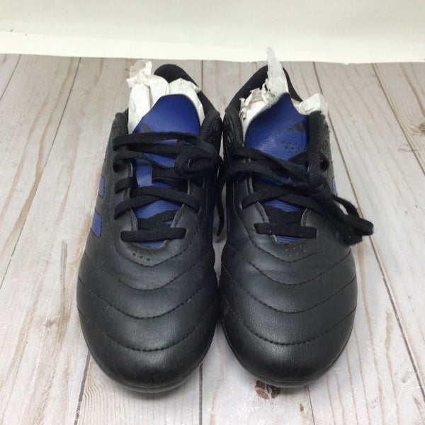 Black Kids 5.5 Big Kid Adidas Goletto VII Molded Soccer Cleats Black Blue(Used)