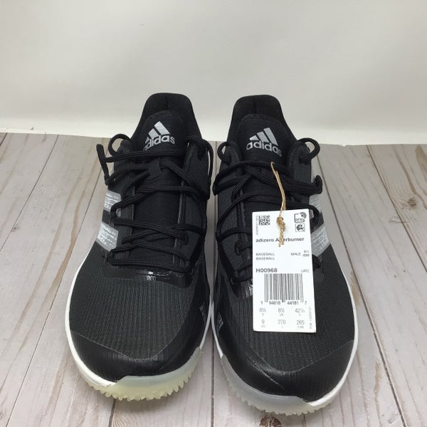 Black Men's Size M 9.0 Adidas Low Top Adizero Afterburner Turf Cleats(Used)