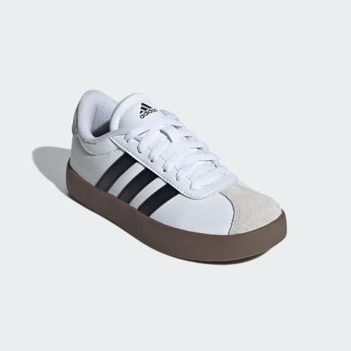Adidas VL Court 3.0 ID9062 Sneakers Kids 6.5 White Suede Lifestyle Shoes TZP873