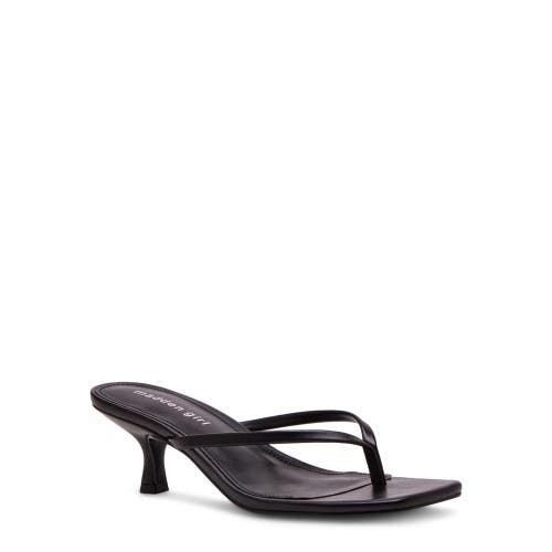 Madden Girl Charlene Paris Dress Sandals Women's US 6.5 Black Kitten Heel TZP885