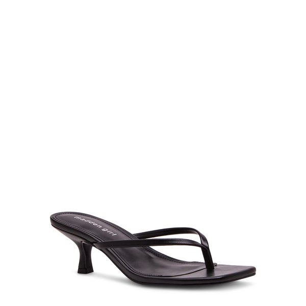 Madden Girl Charlene Paris Dress Sandals Women's US 6.5 Black Kitten Heel TZP885