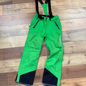 Green Kids Unisex Medium Arctica Full Zip Snowpants