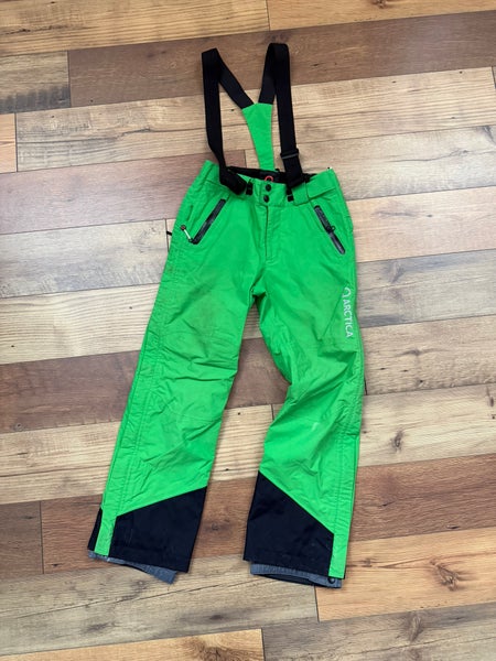 Green Kids Unisex Medium Arctica Full Zip Snowpants