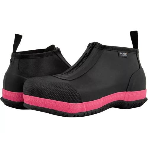 Bogs Overshoe Zip 78919CT-009 Men's US 6 Black Composite Toe Work Shoes TZP1026