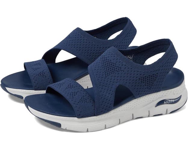 Skechers Arch Fit - Brightest Day 119458-NVY Sandal Women 9 Navy Platform TZP870