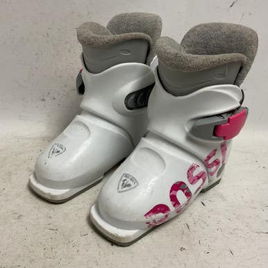 Used Rossignol FUN GIRL Girls DH Ski Boot White 185 MP - Y12 11855-S000195349