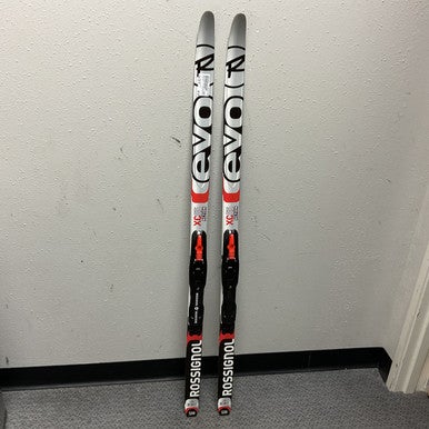 Used Rossignol EVO ACTION Boys XC Ski/Binding White/Black/Red 130 cm 11855-S000195344