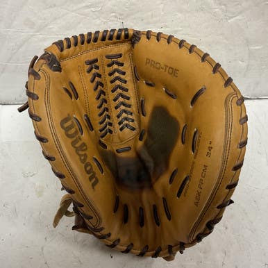 Used Wilson A2K FPCM Fastpitch Catchers RH Throw Tan 34" 11855-S000195328
