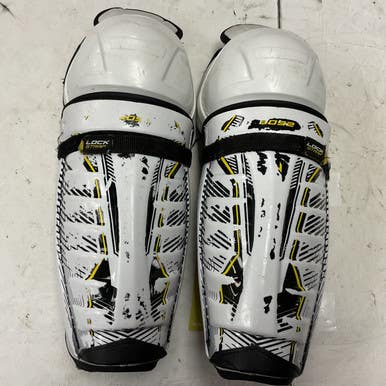Used CCM TACKS 5092 Senior Shin Guards White/Black/Yellow 14" 11855-S000195320