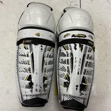 Used CCM TACKS 5092 Senior Shin Guards White/Black/Yellow 14" 11855-S000195320