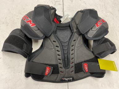 Used CCM RBZ 130 Senior Shoulder Pads Black And Red SM 11855-S000195314
